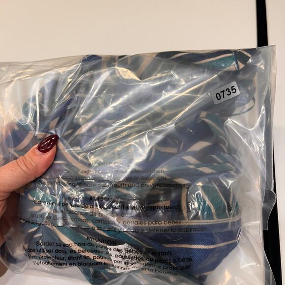 NWT Zara Linen Blend V-neck Sleeveless Striped Pattern Blouse Top Size Medium - Picture 7 of 7